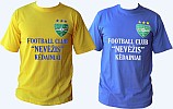 2 T-formos marškinėliai 1 (mėlyni + geltoni)